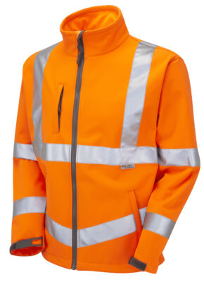 Buckland Softshell Jacket - Fabric: 100% Stretch Polyester Twill, 3-Layer, With Internal Micro-Fleece Features: Railway Group Standard GO/RT, Interactive YKK Front Zipper with Puller, Will interact with our Executive Anorak, Zipped Front Hand Pockets with Pullers, Semi-Concealed Zipped Chest Pocket with Puller, Shock-Cord Hem Adjuster, Cuff-Adjuster Fastener: Interactive Zip Reflective Tape: Retromax ISO 20471 Class: 3 Length: 70-86cm